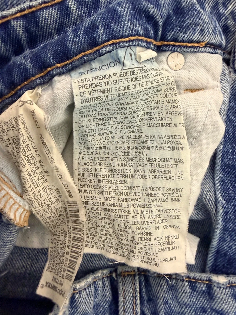 Zara wide leg crop medium light wash jeans 10